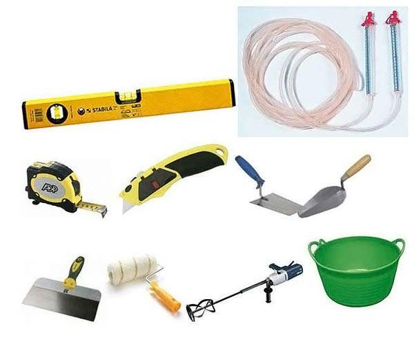 ใยปาดพื้น - เครื่องมือ