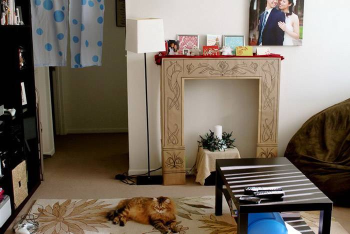 Χρησιμοποιούμε μοτίβα για να διακοσμήσουμε το τζάκι