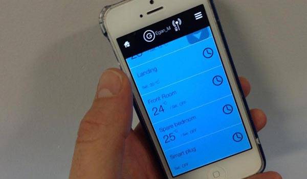 Controllo della temperatura dell'aria tramite applicazione mobile