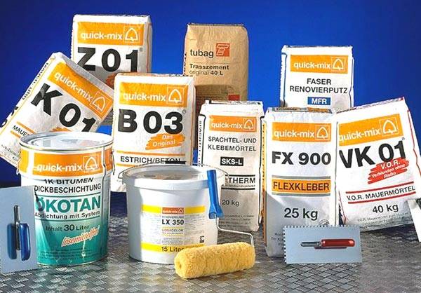 Variety of ready-made mixtures