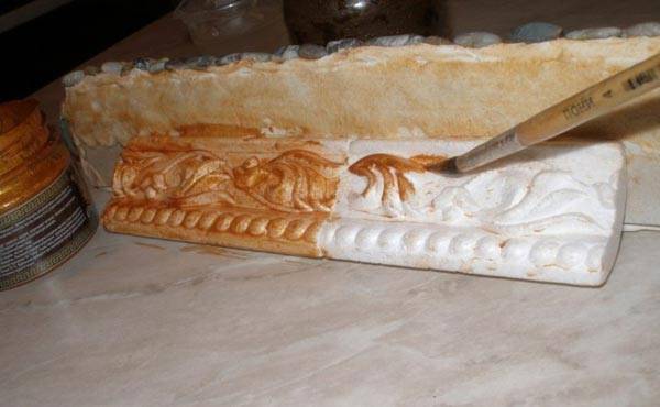 ตัวอย่างการทาสีกระดานรอบ