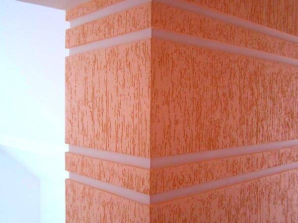 An example of the use of plaster for interior decoration
