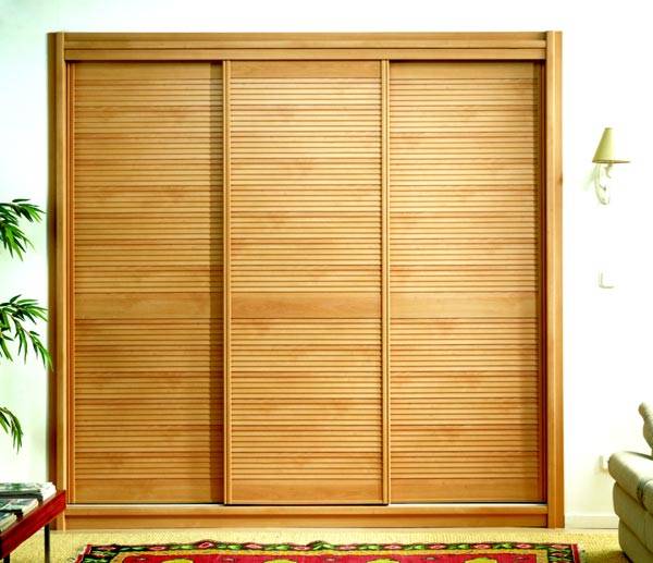 Sliding louvered doors