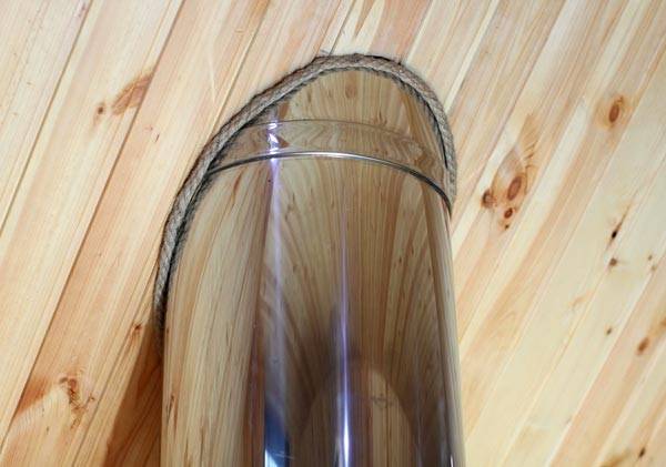 Chimney packed in a thermowell