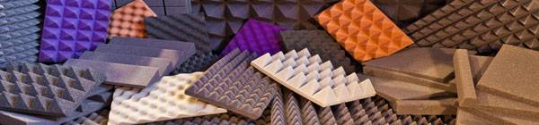 Разнообразие от видове акустична гума от пяна