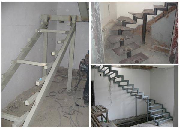 Supports for different types of stairs