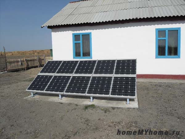 Instalarea panourilor lângă casă