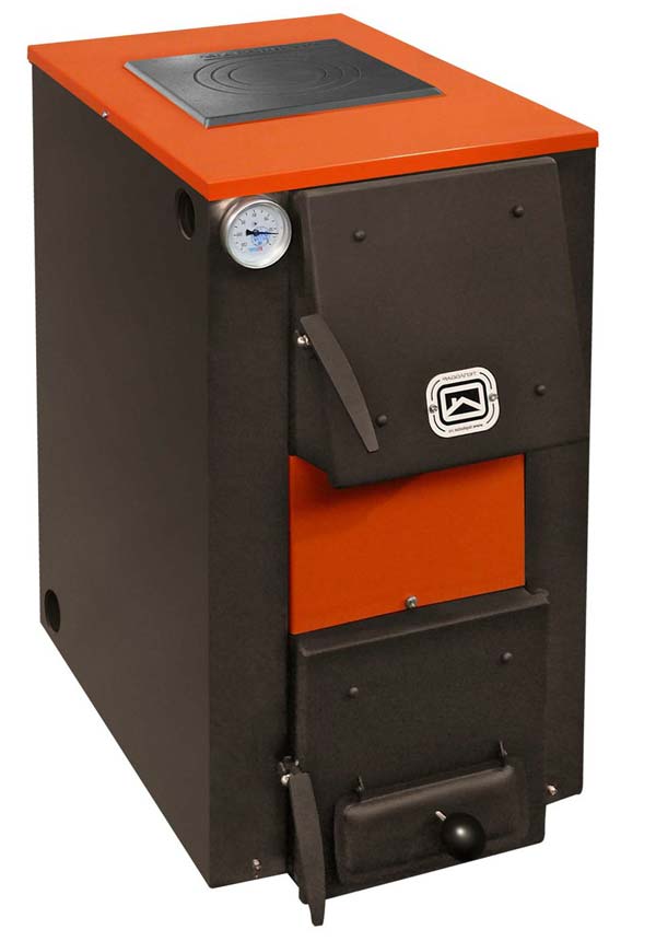 Front and top loading boiler