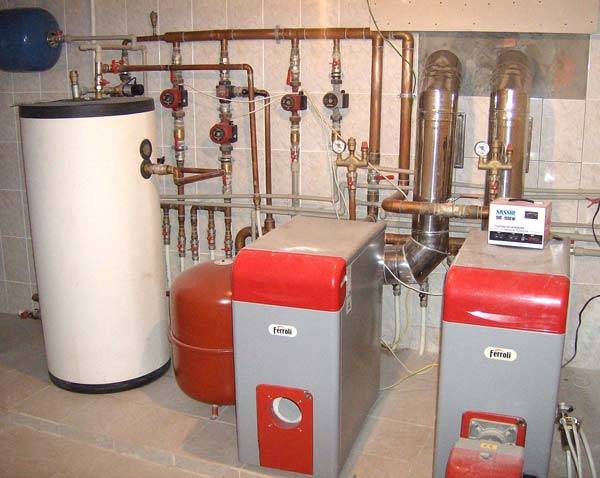 Locale caldaia in una casa privata