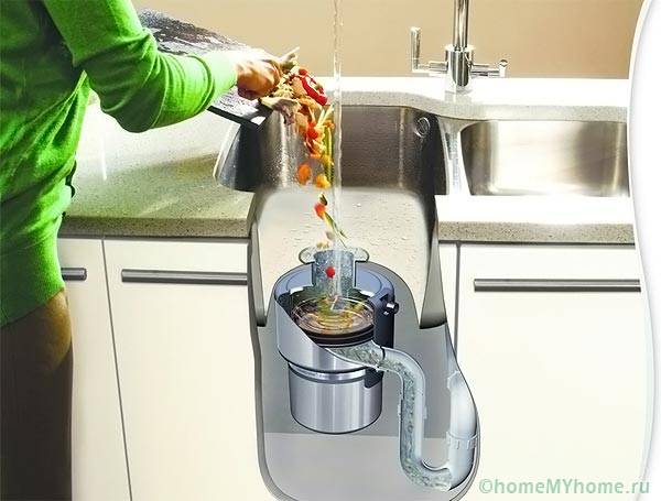 Sink food waste disposer
