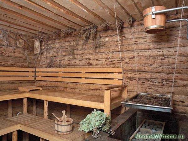 Un exemplu de amenajare a unei băi de aburi