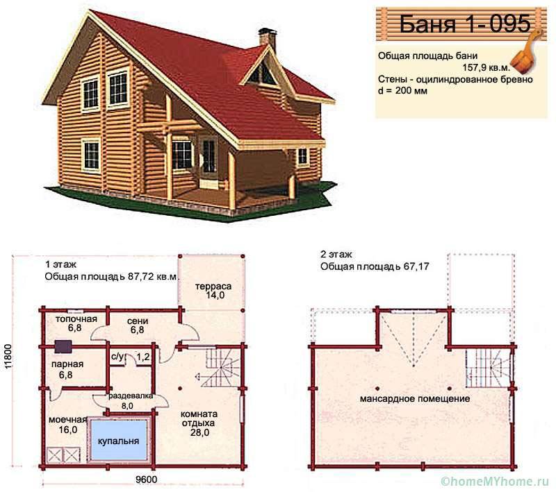 Proiecte de saună cu o cameră de relaxare și o terasă