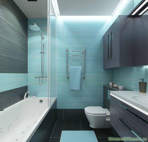 Minimalism and traditional cool watery shades