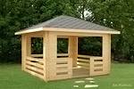 gazebo with your own hands made of wood step by step