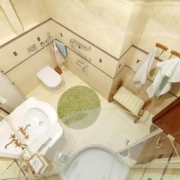 Combined bathroom - layout option