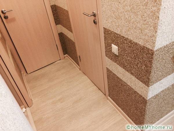 От гледна точка на устойчивост на износване, декоративната мазилка е идеална за коридора.