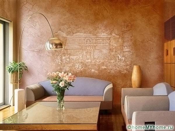 Използването на декоративна мазилка в интериорния дизайн