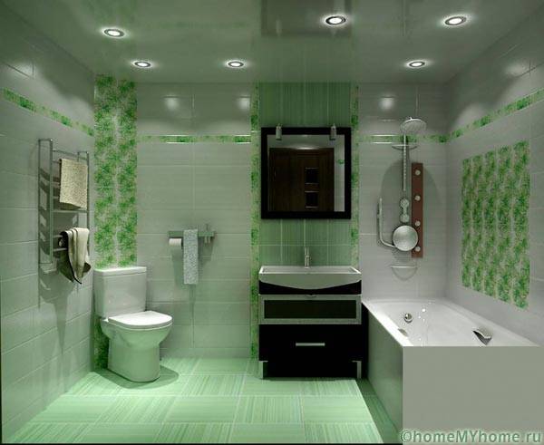 Bathroom in soothing colors