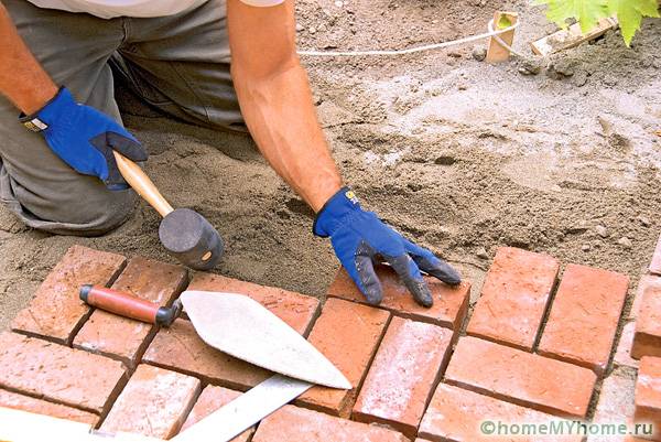 Pavimentazione con metodo a nido d'ape