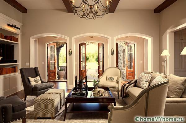 Lengkungan akan menghiasi mana-mana bilik, menjadikannya lebih mewah dan luas