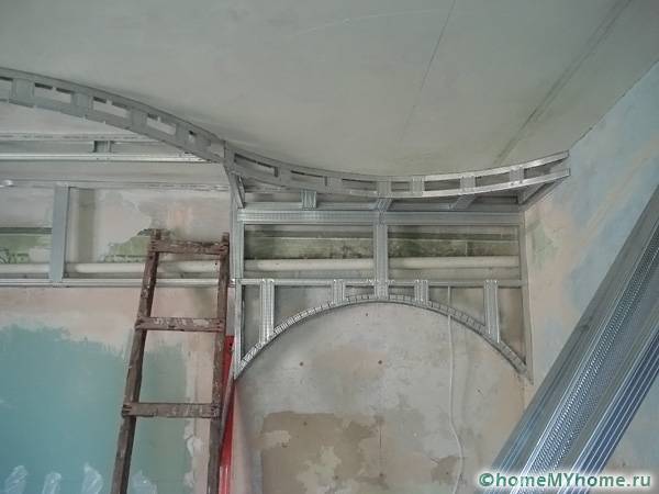 Рамката ще служи като основа за тавана, гаранция за нейната здравина и издръжливост