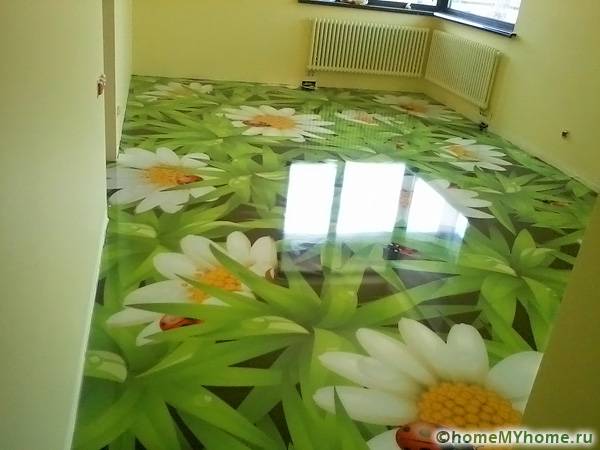 Il pavimento luminoso sarà a posto nella stanza dei bambini