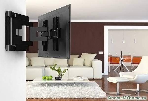 Soporte para TV en la pared, giratorio, retráctil