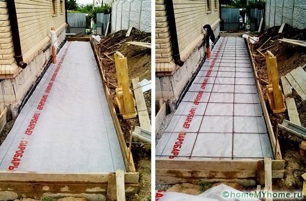 Pemasangan formwork dan kalis air