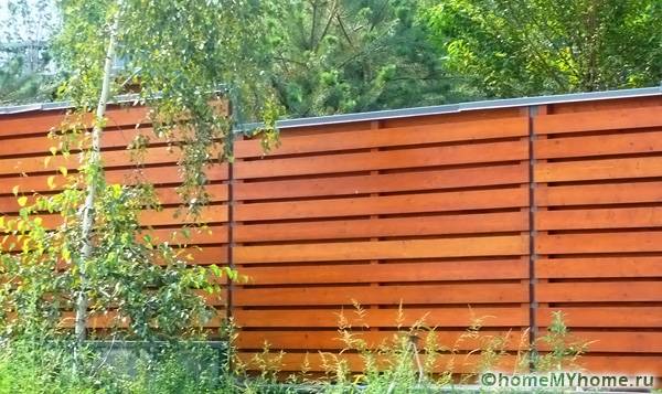 Wood allows you to create strong and beautiful fences