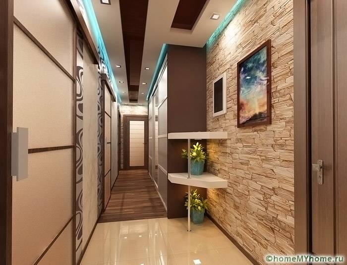 Various combinations help to visually enlarge the space