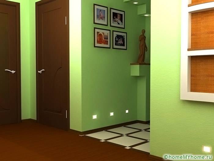 Light green refreshes the interior