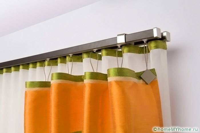 Wall curtain rods: photo