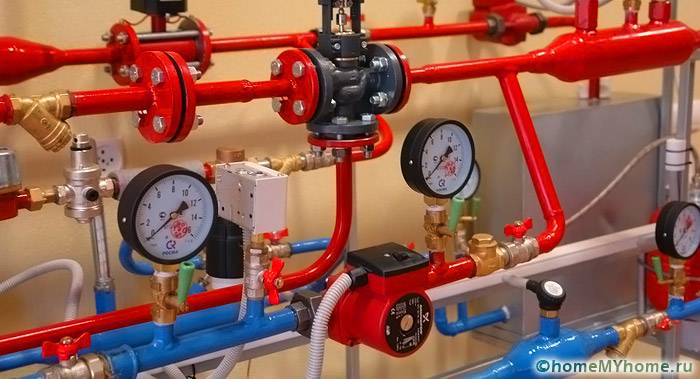 Alle Elemente des Wasserversorgungssystems sind für ein bestimmtes Druckniveau ausgelegt