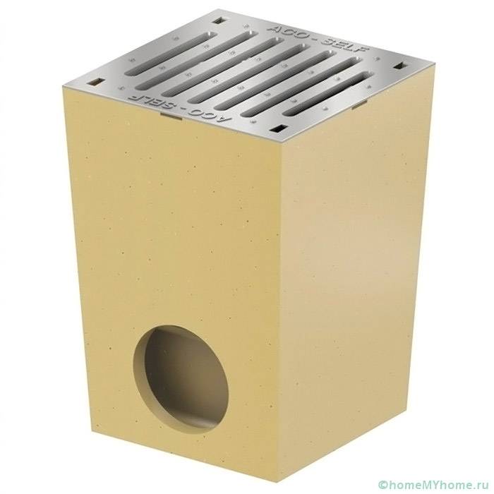 Бетонна конструкция с поцинкована решетка