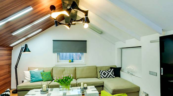 Tùy chọn lắp trên trần của máy sưởi điện IR