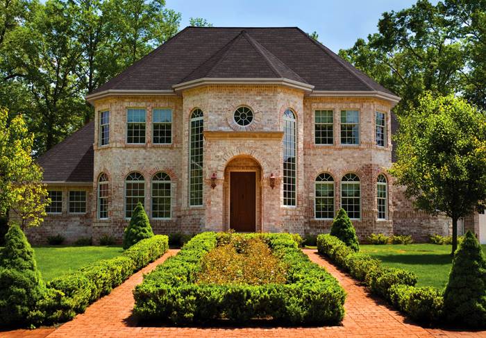 Stone trim looks presentable, but this option is not cheap