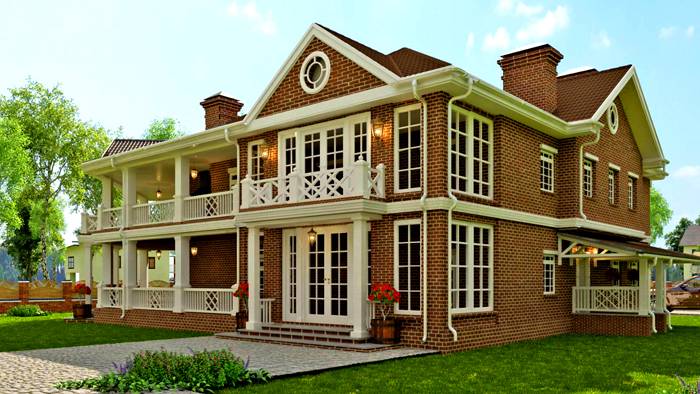 A brick facade is almost always appropriate