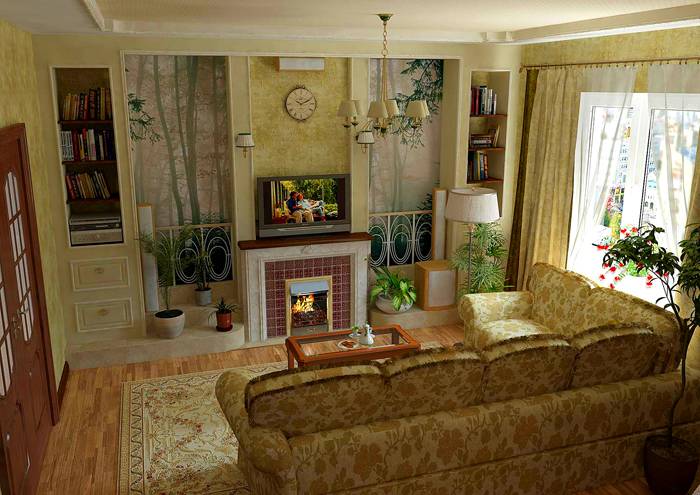 English classics in the living room English classics in the living room