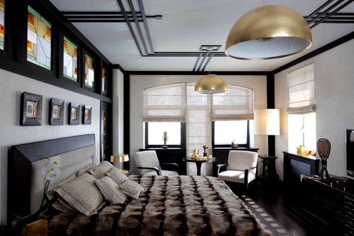 An example of an Art Nouveau bedroom