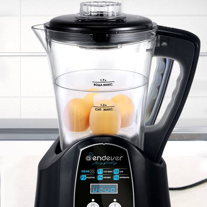 Eggs can be boiled with a special insert