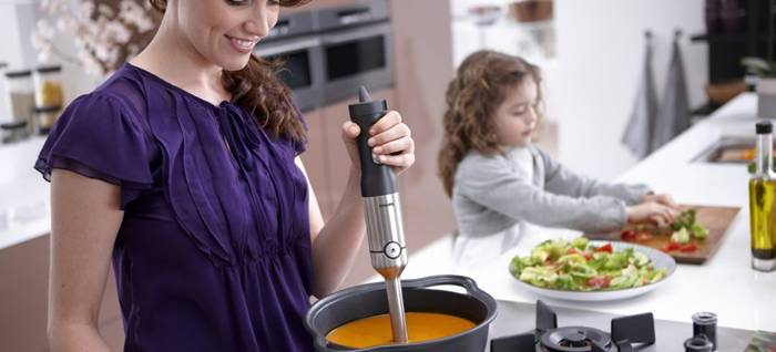 Convenient hand blender