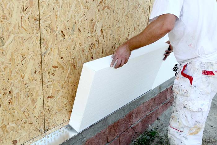 Εργασία με διογκωμένες πλάκες πολυστυρολίου