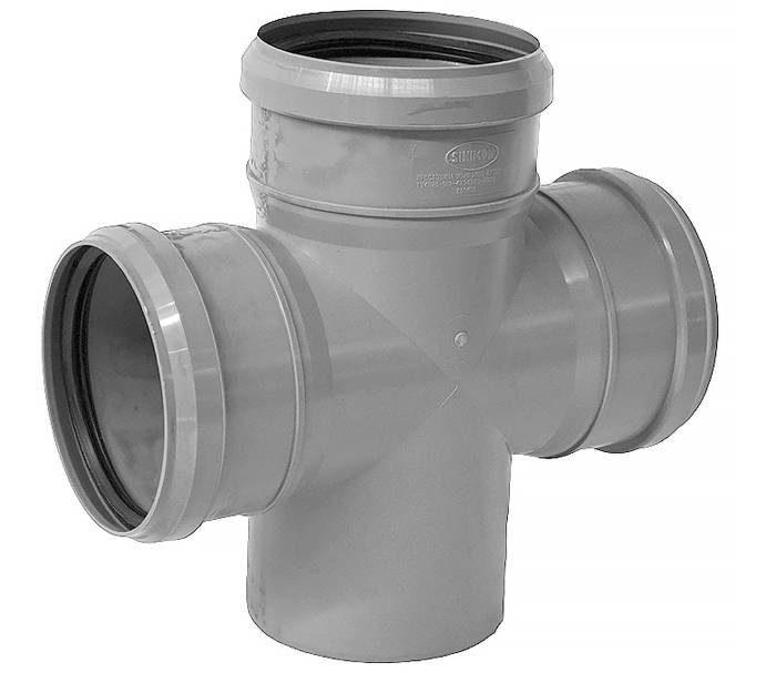 Този елемент се използва, когато е необходимо да се комбинират перпендикулярни тръби.