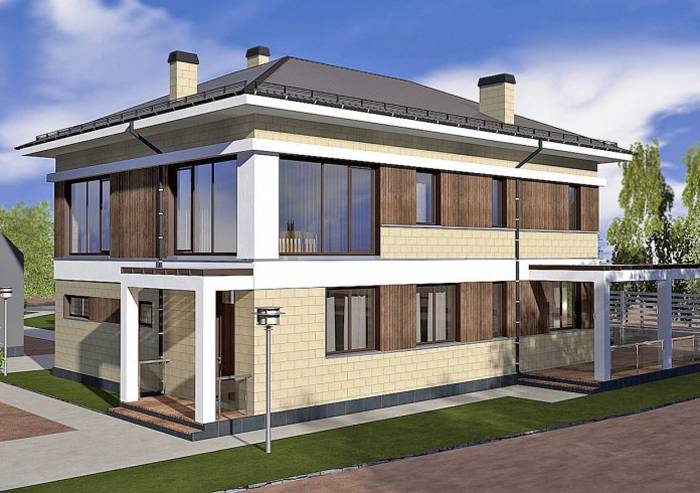 Số lượng cửa sổ nhìn toàn cảnh tuy ít nhưng chúng đã trang trí cho ngôi nhà