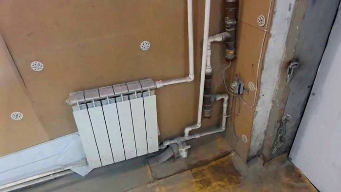 Geïnstalleerde radiator