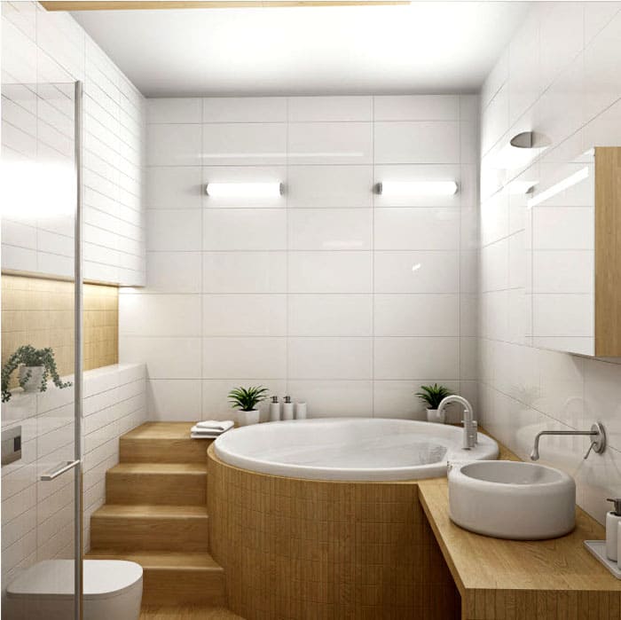 Bathroom: photo and design for a small bath