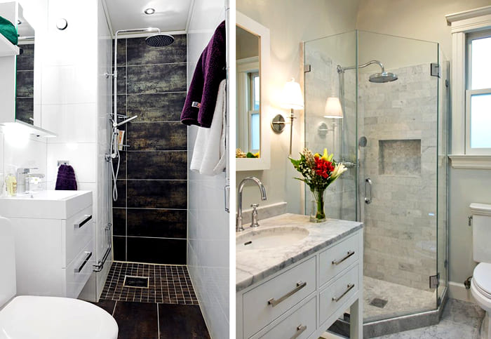 Showers are very comfortable and great space-saving
