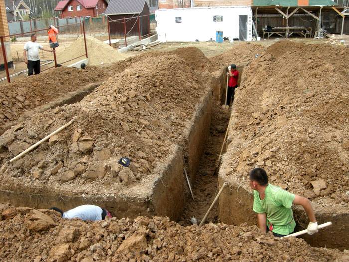 Κατά τη διαδικασία προετοιμασίας του λάκκου για τη βάση του σπιτιού, η δομή του εδάφους θα γίνει αισθητή και θα αποκαλυφθούν όλες οι προβληματικές περιοχές