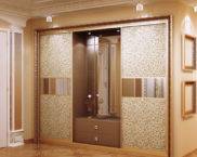 ตู้เสื้อผ้าบานเลื่อนในห้องโถง: การออกแบบแนวคิดเกี่ยวกับภาพถ่าย