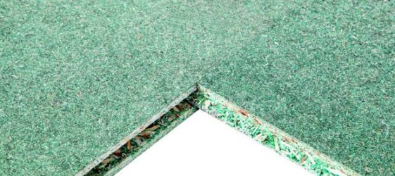 Ανθεκτική στην υγρασία με αυλάκια μοριοσανίδας